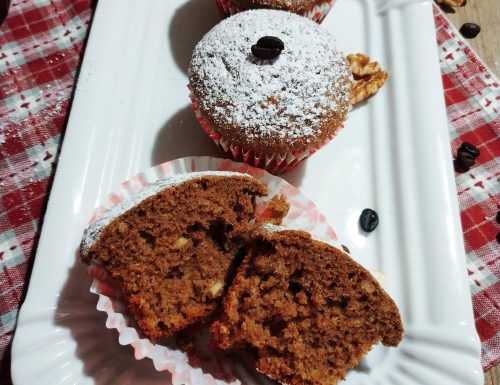 Muffin al caffè e frutta secca… ottimi per la colazione!